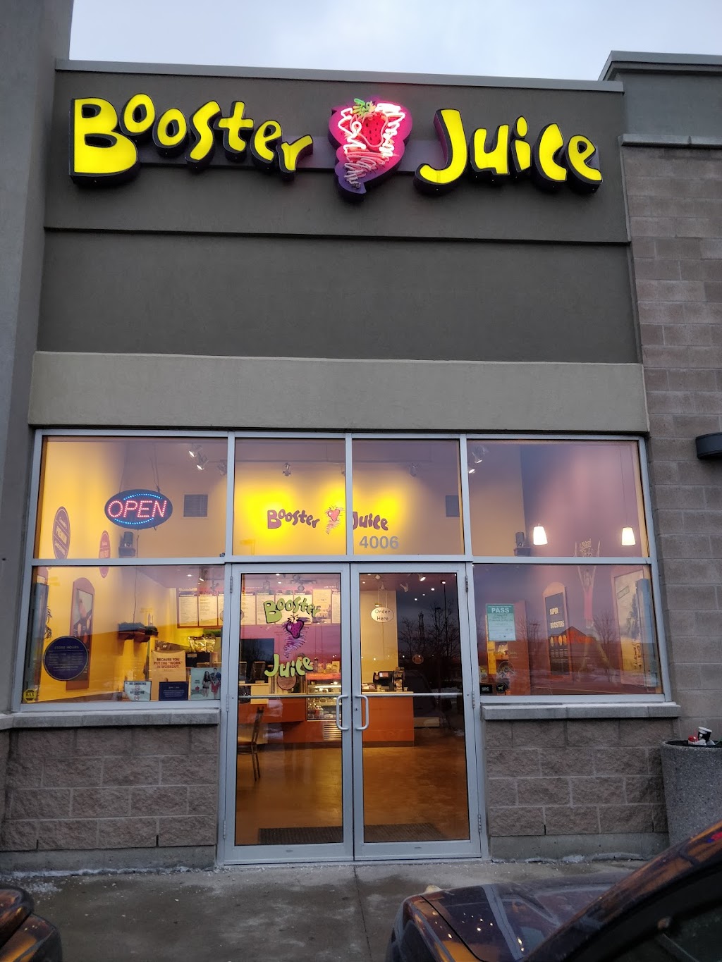 Booster Juice | Heritage Greene, 1791 Stone Church Rd E Unit #4006, Stoney Creek, ON L8J 0B4, Canada | Phone: (905) 560-9444