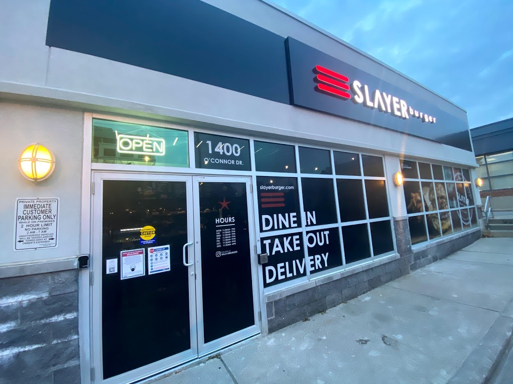 Slayer Burger | 1400 OConnor Dr Unit 4 & 5, East York, ON M4B 2T8, Canada | Phone: (416) 846-3786
