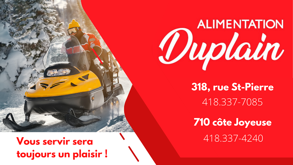 Alimentation Duplain Inc. | 318 Rue St Pierre, Saint-Raymond, QC G3L 1P7, Canada | Phone: (418) 337-7085