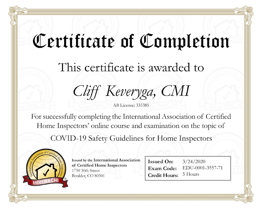 C H I Home Inspections | 3 Sunwood Park SE, Calgary, AB T2X 2V8, Canada | Phone: (403) 862-2230
