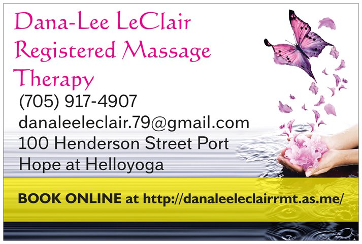 Dana-Lee LeClair RMT | 100 Henderson St, Port Hope, ON L1E 2E0, Canada | Phone: (705) 917-4907