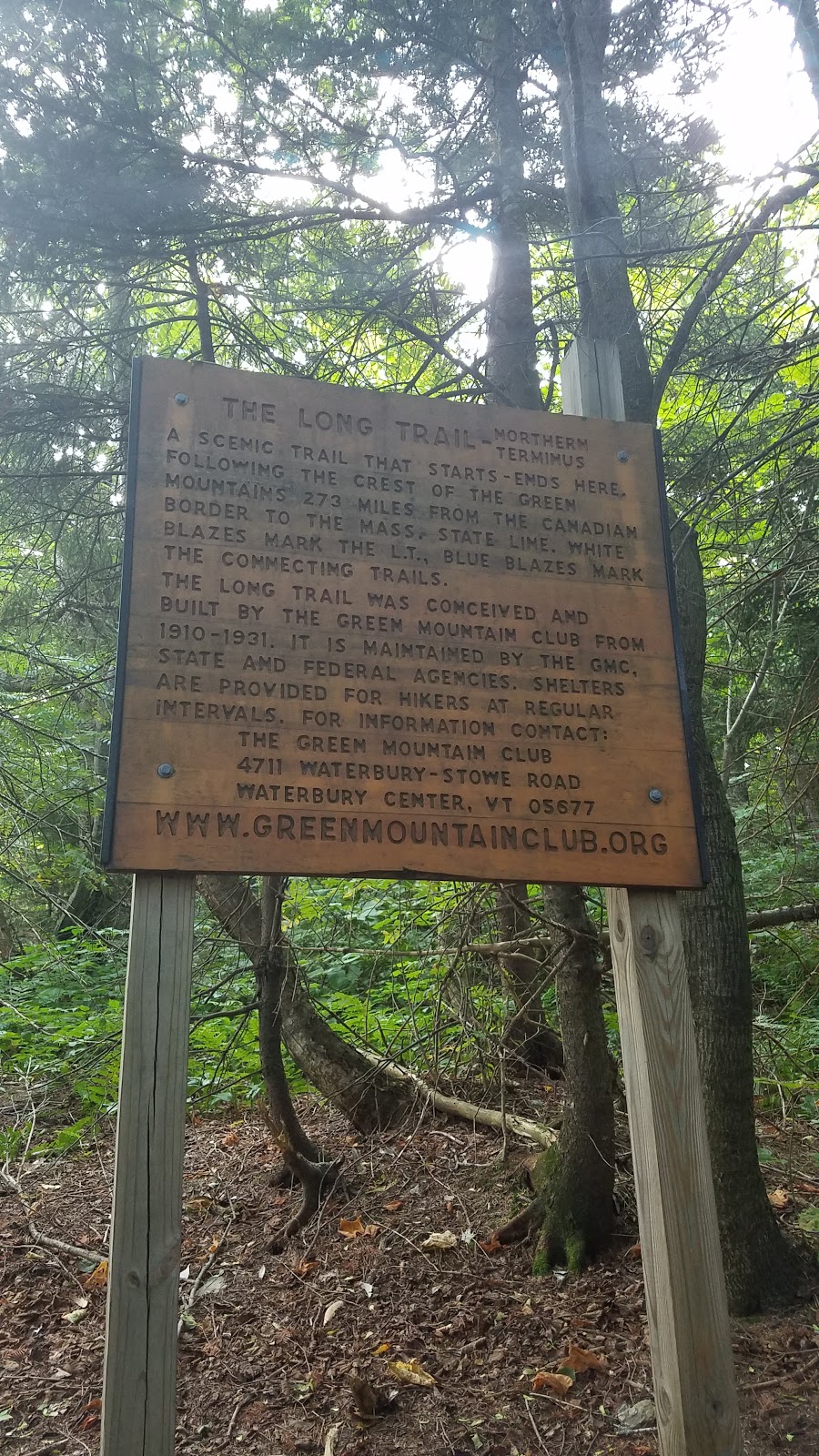 The Long Trail Northern Terminus | Jay, VT 05859, USA