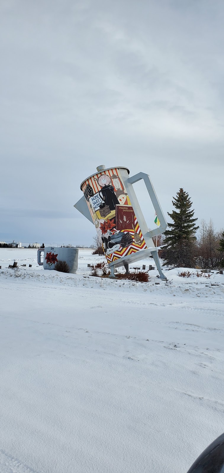 Davidson, SK, Canada - Big Coffee Pot