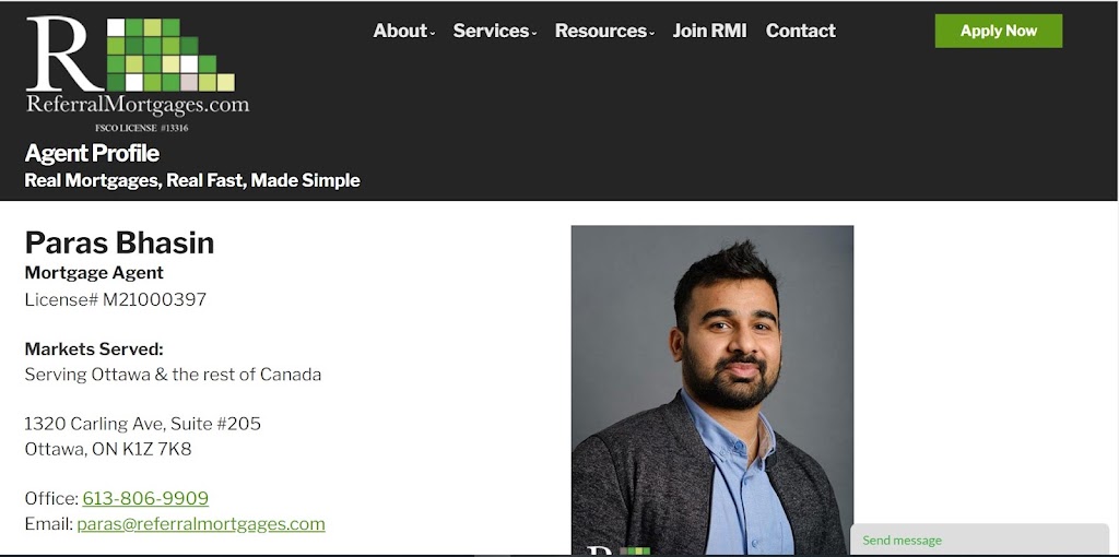Ottawa Mortgage agent- Paras Bhasin | 335 Meadowbreeze Dr, Ottawa, ON K2G 0J7, Canada | Phone: (613) 806-9909