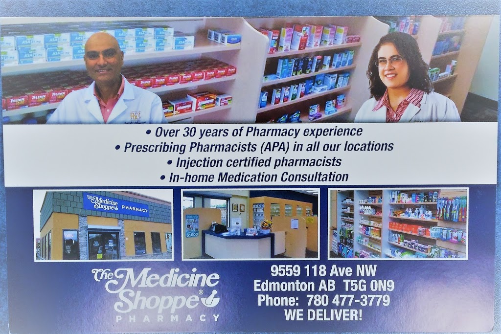 The Medicine Shoppe Pharmacy | 9559 118 Ave NW, Edmonton, AB T5G 0N9, Canada | Phone: (780) 477-3779