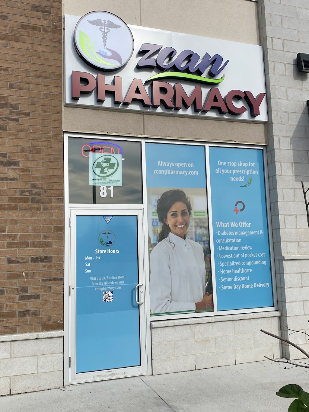 ZCan Pharmacy | 3465 Platinum Dr #81, Mississauga, ON L5M 2S1, Canada | Phone: (905) 290-0881