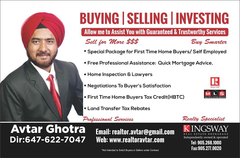 Avtar Ghotra - Realtor | 3189 Morning Star Dr, Mississauga, ON L4T 1X3, Canada | Phone: (647) 622-7047