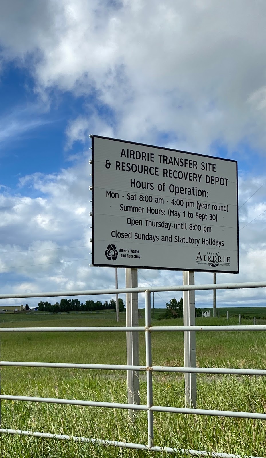 Airdrie Transfer Site | AB-567, Airdrie, AB T0M 0E0, Canada | Phone: (403) 948-0808