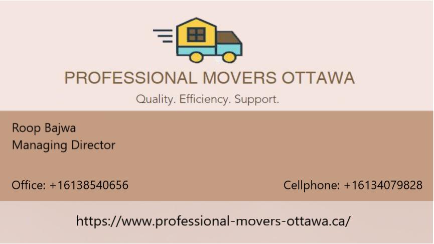 Professional Movers Ottawa | 12 Penrith St, Kanata, ON K2W 1C8, Canada | Phone: (613) 854-0656