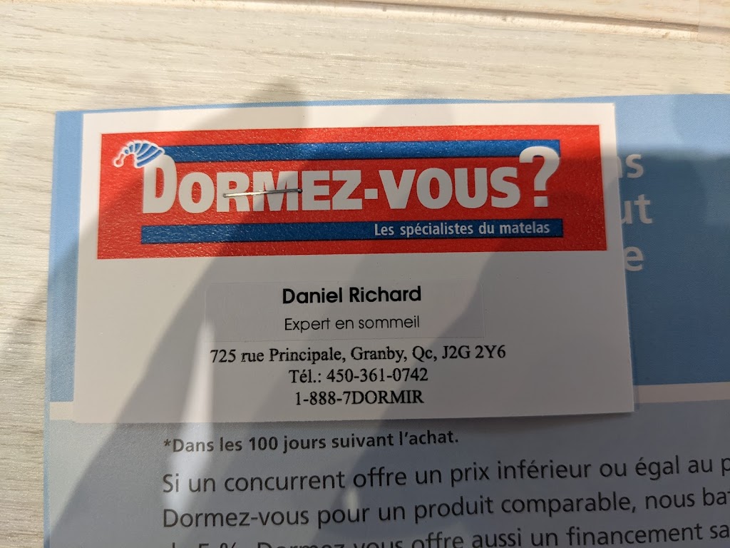 Dormez-vous | 725 Rue Principale, Granby, QC J2G 2Y6, Canada | Phone: (450) 361-0742