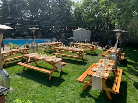 Tables For Event | 13660 Airport Rd, Caledon East, ON L7C 2W4, Canada | Phone: (647) 402-4146