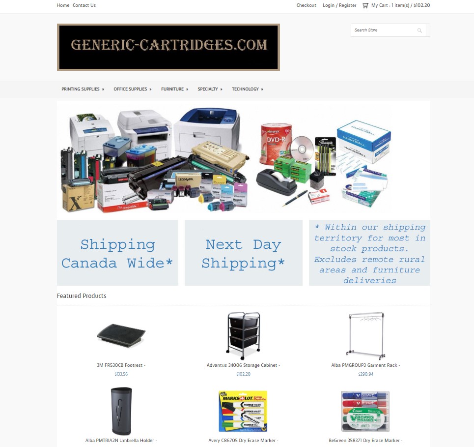 Generic-Cartridges | 1938 Boulevard des Laurentides, Laval, QC H7M 2R3, Canada | Phone: (877) 387-3185