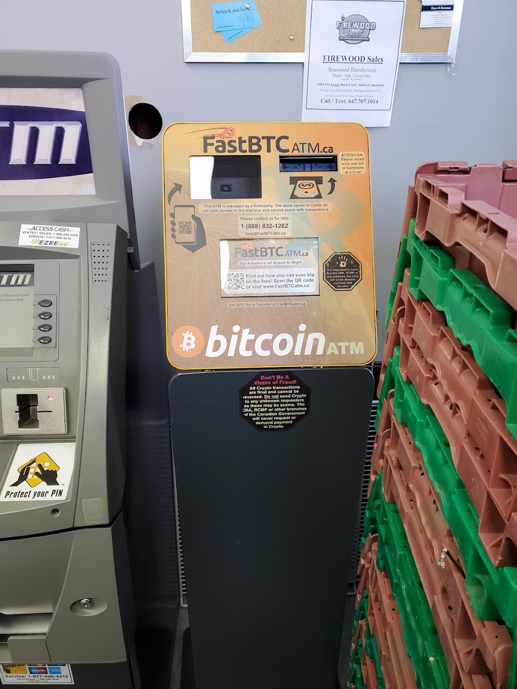 FastBTC Bitcoin ATM - Esso | 14010 Hurontario St, Inglewood, ON L7C 2E1, Canada | Phone: (888) 832-1282