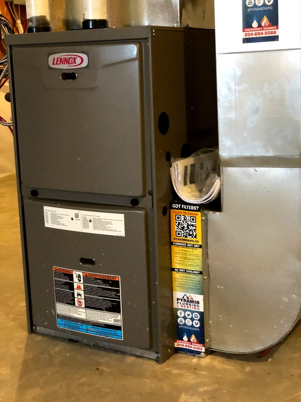 Pyramid Heating and Air Conditioning - Winnipeg | 1600 Church Ave, Winnipeg, MB R2X 1G8, Canada | Phone: (204) 694-5088
