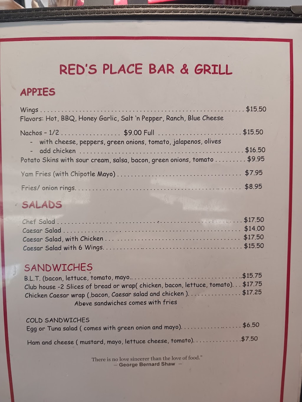 Red’s Place Bar & Grill Inc | 1200 Knight Rd, Lazo, BC V0R 2K0, Canada | Phone: (250) 339-8163