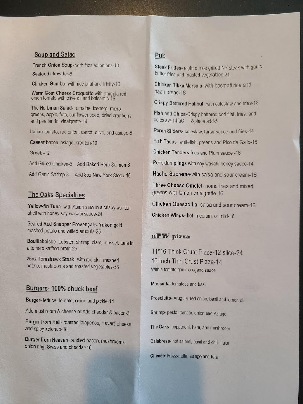 The Oaks a PW Restaurant / Huron Oaks | 2587 Lakeshore Rd, Brights Grove, ON N0N 1C0, Canada | Phone: (519) 869-4231
