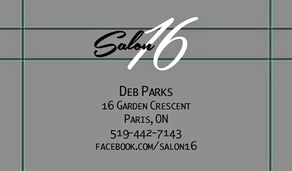 Salon 16 | 16 Garden Crescent, Paris, ON N3L 3T4, Canada | Phone: (519) 442-7143