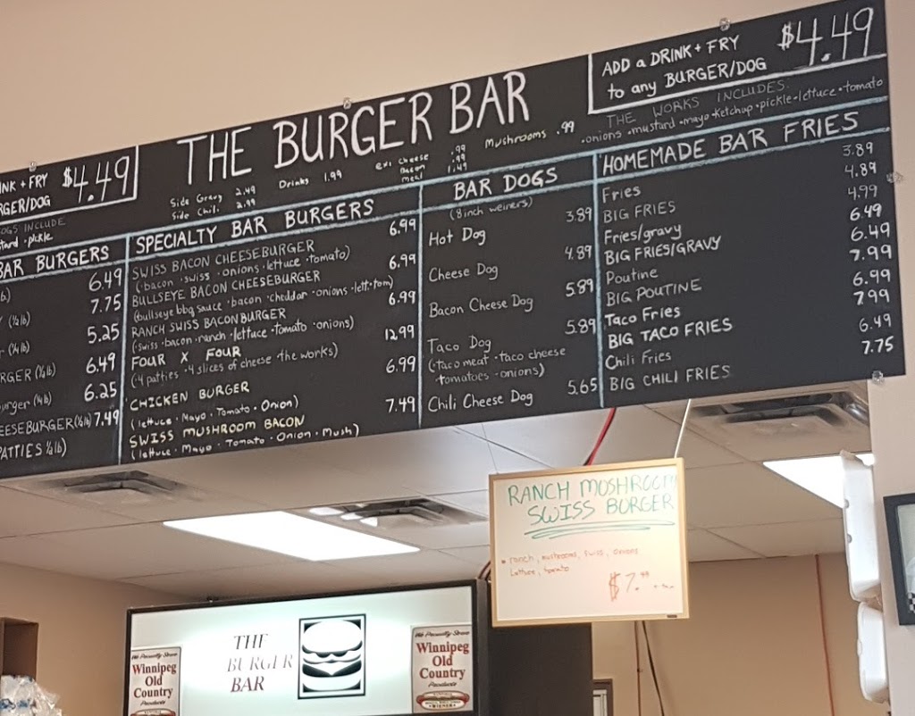Burger Bar | 1680 Main St, Winnipeg, MB R2Y 4T9, Canada | Phone: (204) 334-2654