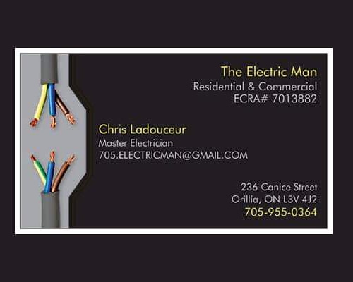 The Electric Man | 236 Canice St, Orillia, ON L3V 4J2, Canada | Phone: (705) 955-0364
