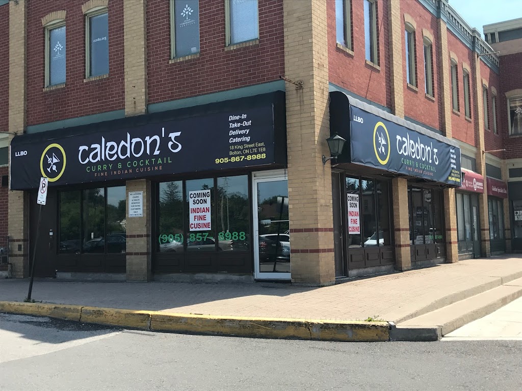 CALEDONS CURRY AND COCKTAIL | 18 King St E l5, Bolton, ON L7E 1E8, Canada | Phone: (905) 857-8988