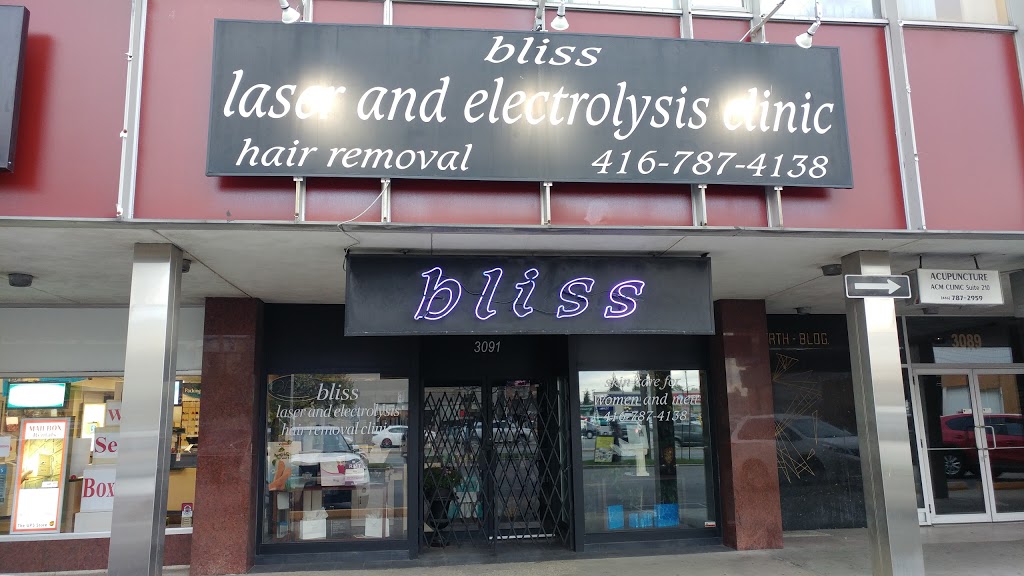 Bliss Laser & Electrolysis Clinic Center Inc | 3091 Bathurst St, North York, ON M6A 2A3, Canada | Phone: (416) 787-4138