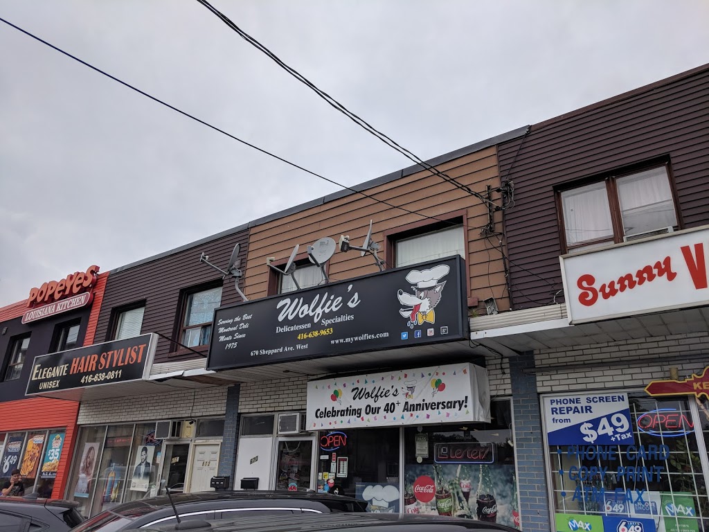 Wolfies deli | 670 Sheppard Ave W, North York, ON M3H 2S5, Canada | Phone: (416) 638-9653