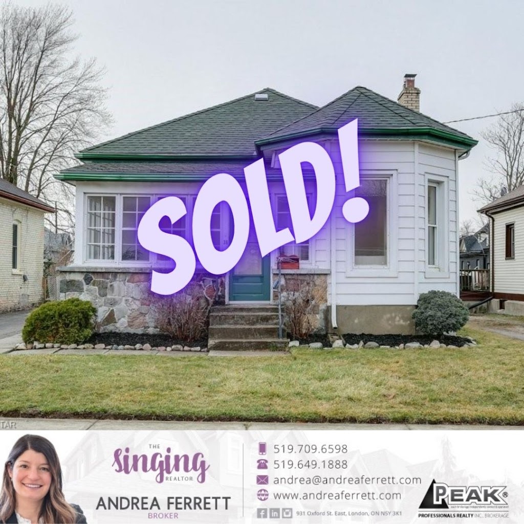 Andrea Ferrett - The Singing Realtor | 931 Oxford St E, London, ON N5Y 3K1, Canada | Phone: (519) 709-6598