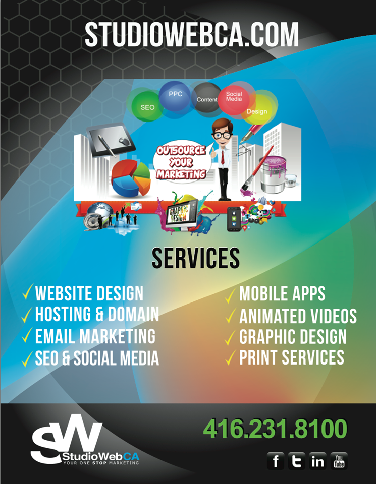 StudioWebCA Ltd. | 310 Vaughan Valley Blvd #3B, Woodbridge, ON L4H 3C3, Canada | Phone: (647) 947-6617