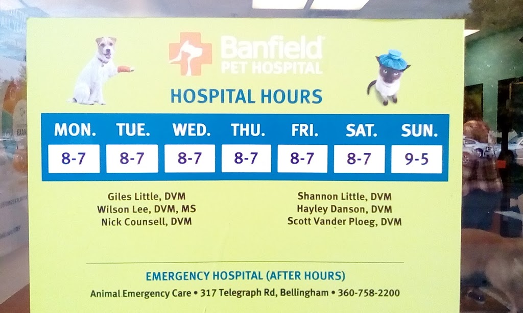 Banfield Pet Hospital | 4379 Meridian St, Bellingham, WA 98226, USA | Phone: (360) 734-9459