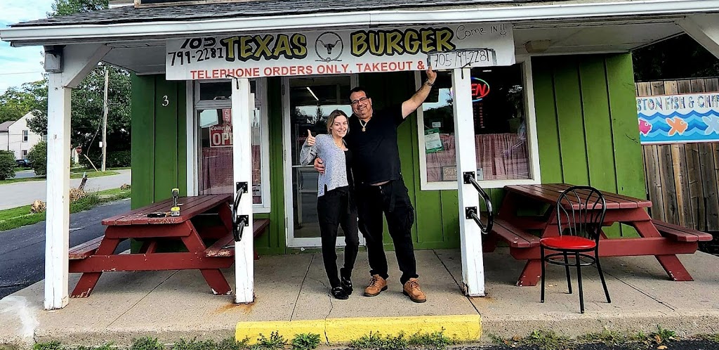 Texas Burger Omemee | 3 King St E, Omemee, ON K0L 2W0, Canada | Phone: (705) 799-2281