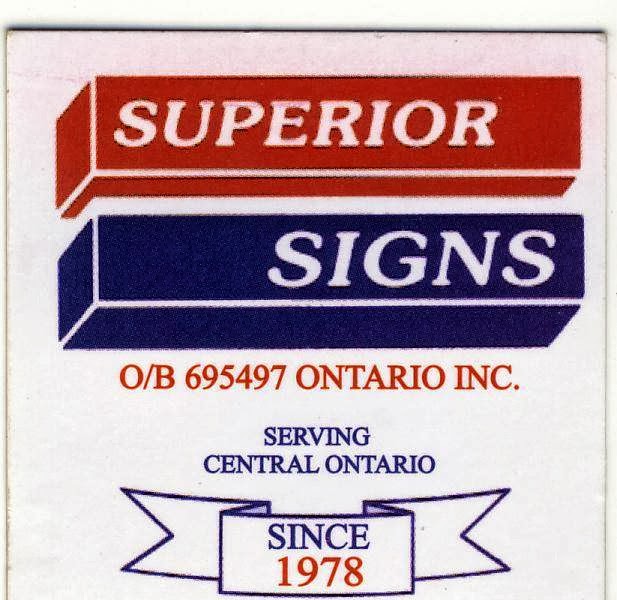 SUPERIOR SIGNS INC | 1785 Peniel Rd, Lindsay, ON K9V 4R1, Canada | Phone: (705) 324-9932