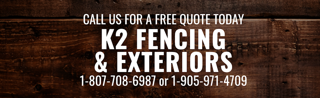 K2 Fencing & Exteriors | 8470 McGarry Dr, Niagara Falls, ON L2G 2K3, Canada | Phone: (807) 708-6987