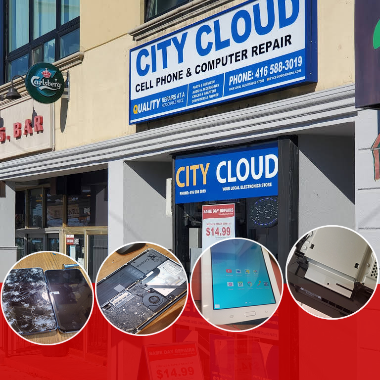 City Cloud Cell Phone & Computer Repair | electronics store | 1382 St Clair Ave W, Toronto, ON M6E 1C6, Canada | 4165883019 OR +1 416-588-3019