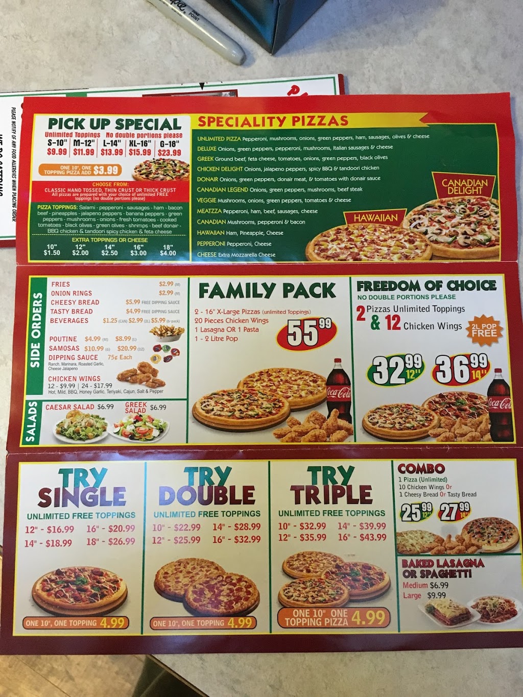 Canadian Pizza Unlimited Pizza | 18 Southridge Dr, Okotoks, AB T1S 1N1, Canada | Phone: (403) 995-4447