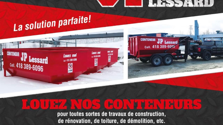 Conteneur Jp Lessard | Av. Pozer, Tring-Jonction, QC G0N 1X0, Canada | Phone: (418) 389-6096
