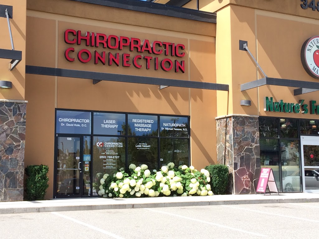 Chiropractic Connection and Massage Therapy | 2370 Bering Rd #103, Westbank, BC V4T 3J6, Canada | Phone: (250) 768-2727