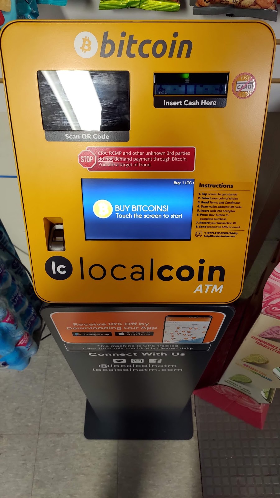 Localcoin Bitcoin ATM - Ultramar | 1797 St Joseph Blvd, Orléans, ON K1C 7C6, Canada | Phone: (877) 412-2646
