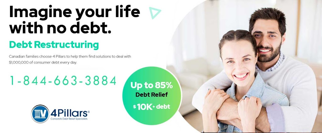 4 Pillars Debt Relief Kingston | 623 Fortune Crescent #1, Kingston, ON K7P 0L5, Canada | Phone: (844) 663-3883