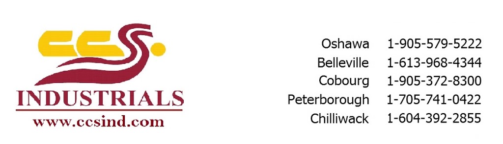 CCS Industrials | 150 Wentworth St E, Oshawa, ON L1H 3V5, Canada | Phone: (905) 579-5222