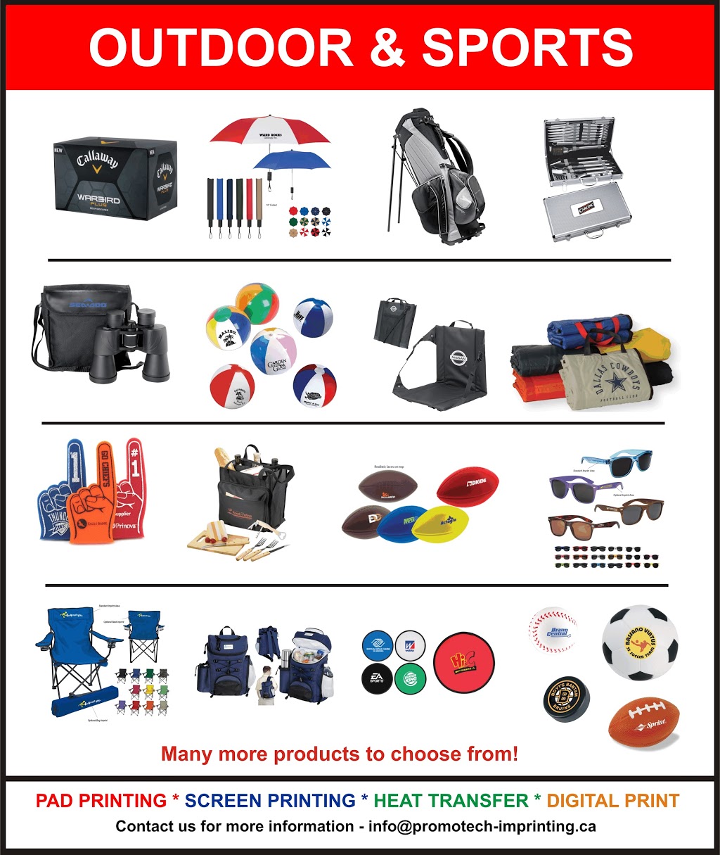 Promotech Custom Imprinting | 3072 192 St #10, Surrey, BC V3Z 9V2, Canada | Phone: (778) 233-8324