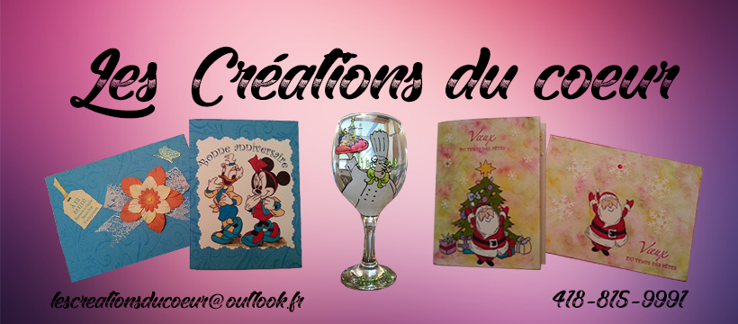 Les créations du coeur | 3823 Rue Côté, Shipshaw, QC G7P 1K3, Canada | Phone: (418) 815-9991