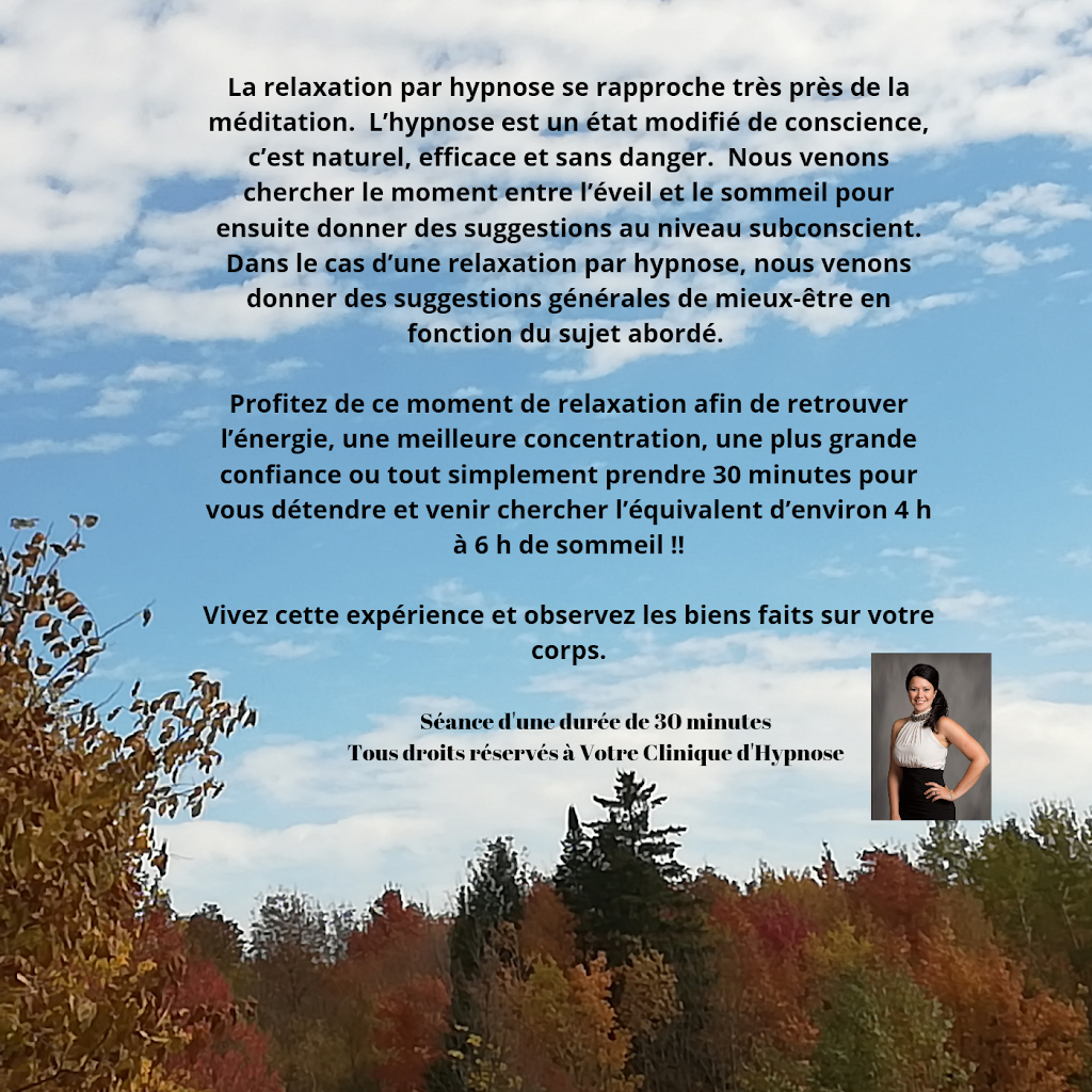 Votre Clinique dHypnose | 1271 Rue King E, Sherbrooke, QC J1G 1E7, Canada | Phone: (819) 943-1005