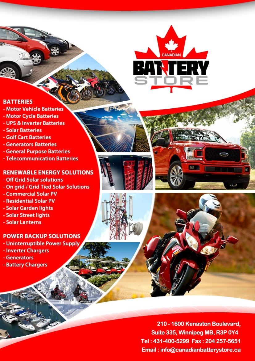 CANADIAN BATTERY STORE | 1600 Kenaston Blvd #210, Winnipeg, MB R3P 0Y4, Canada | Phone: (204) 400-8316