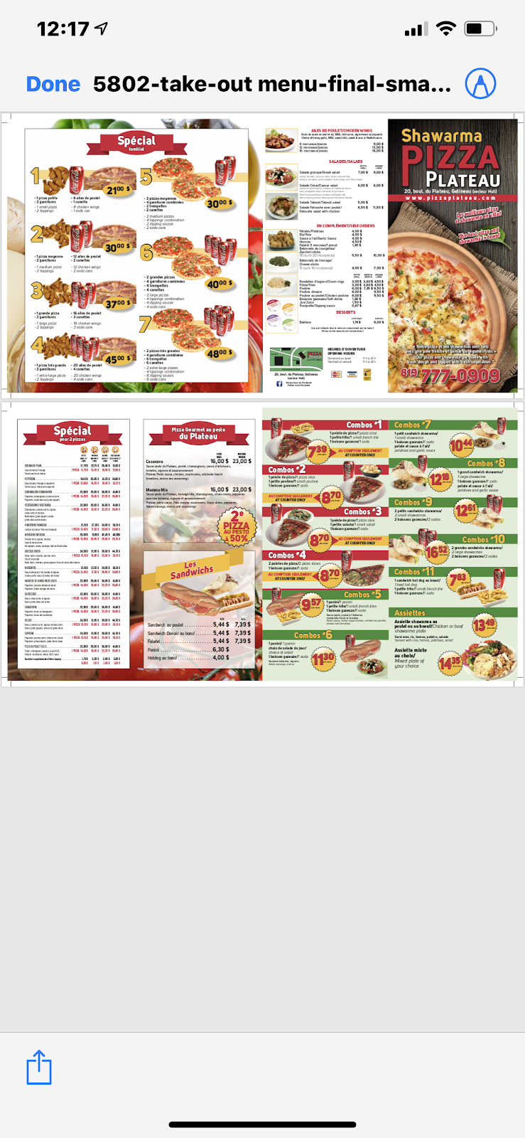 Pizza shawarma plateau | 20 Boul du Plateau, Gatineau, QC J9A 3K7, Canada | Phone: (819) 777-0909