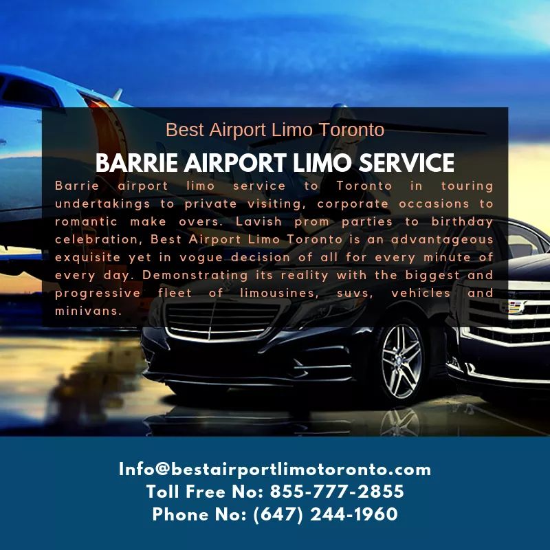 Best Airport Limo Barrie | 38 The Queensway, Barrie, ON L4M 7H8, Canada | Phone: (855) 777-2855