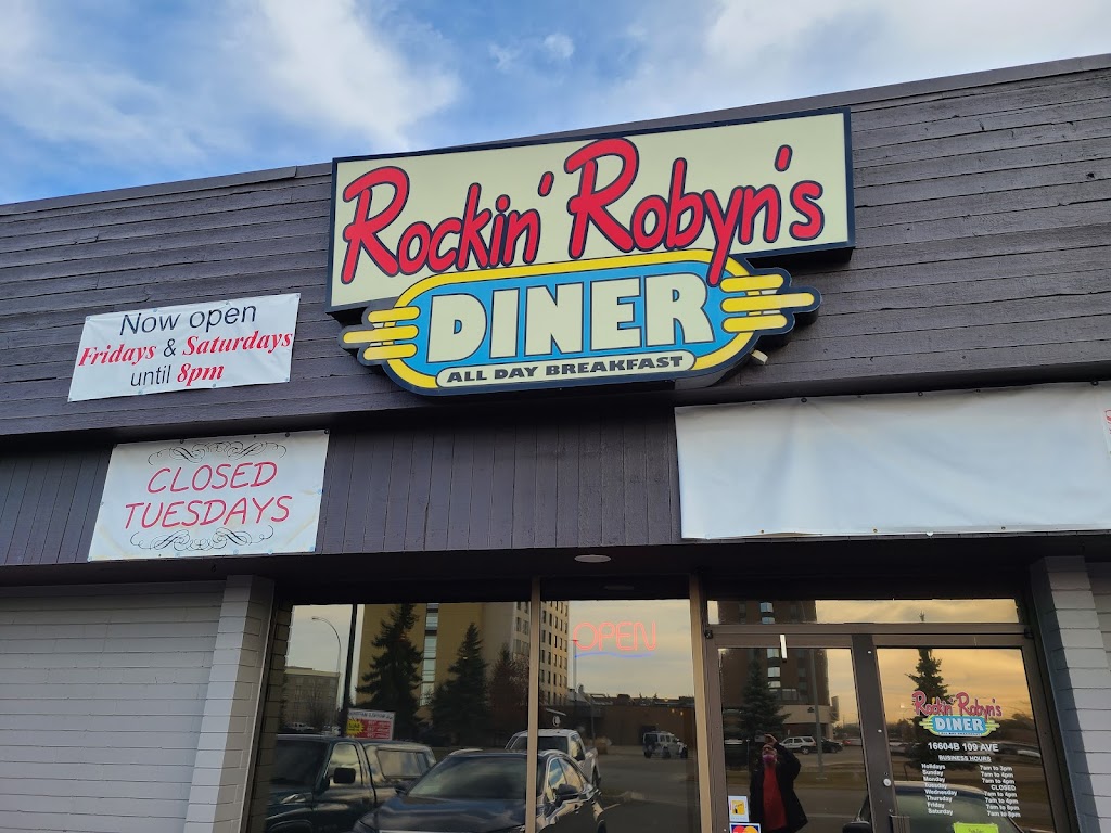 Rockin Robyns | restaurant | 16604 109 Ave NW, Edmonton, AB T5P 1C2, Canada | 7807565656 OR +1 780-756-5656