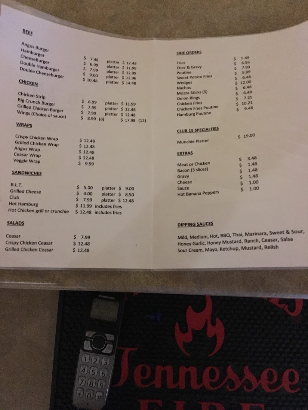 Club 15 sports bar and grill | 2563 Acadie Rd, Cap-Pele, NB E4N 1B8, Canada | Phone: (506) 577-4698