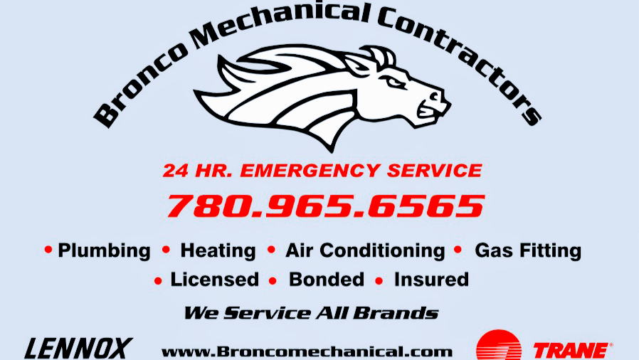 Bronco Mechanical Contractors | 13011 107 St NW, Edmonton, AB T5E 4V7, Canada | Phone: (780) 965-6565