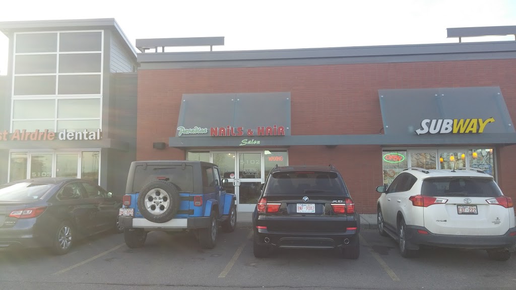 Paradize Nails & Hair Salon Inc | 5102 - 35 Mackenzie Way SW, Airdrie, AB T4B 0V7, Canada | Phone: (403) 948-2668