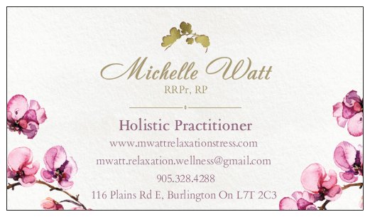 Michelle Watt, RRPr, RP | 116 Plains Rd E, Burlington, ON L7T 2C3, Canada | Phone: (905) 328-4288